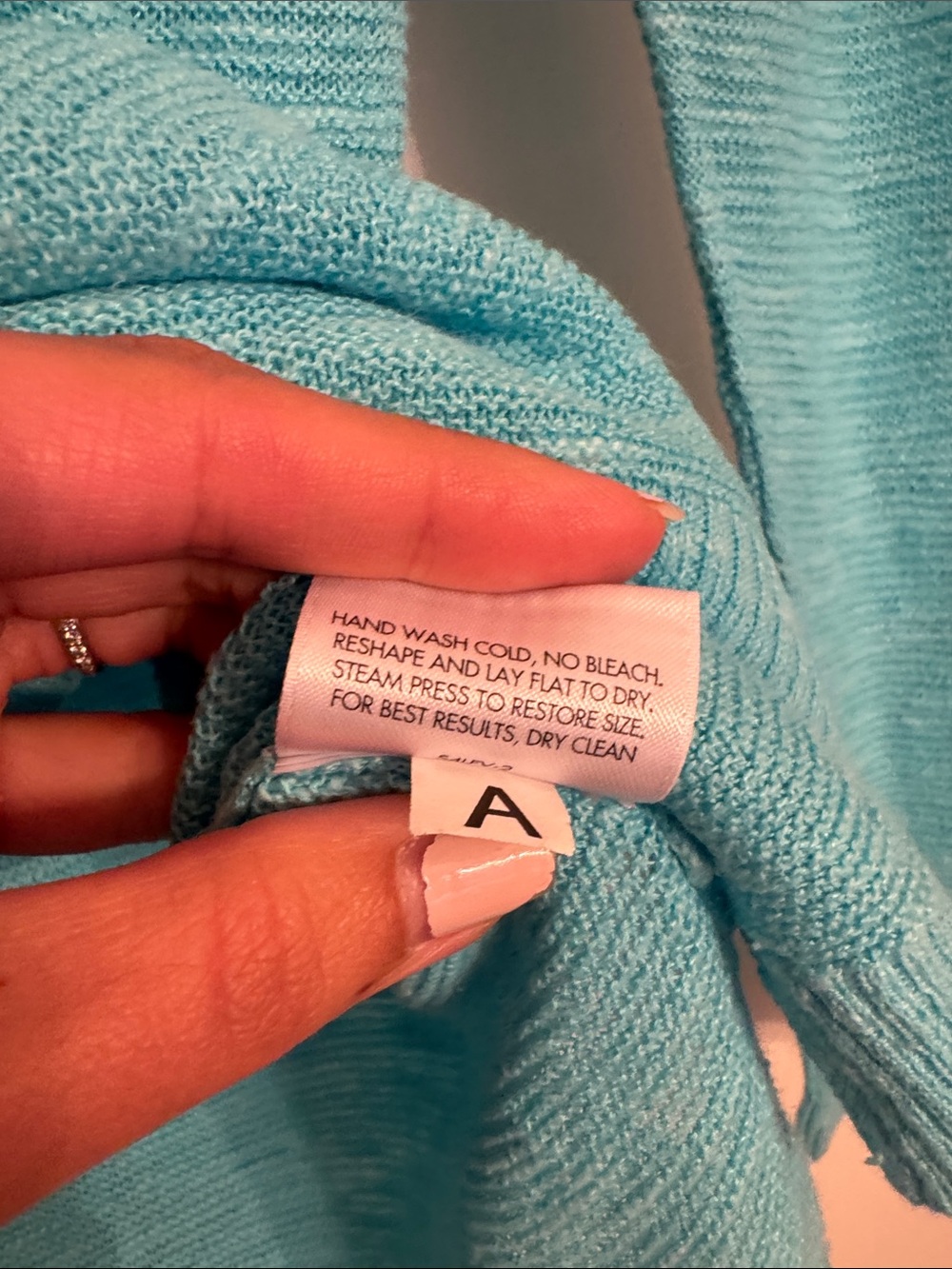 Eileen Fisher Turquoise Scoop Neck Knit Sweater - Picture 4 of 10